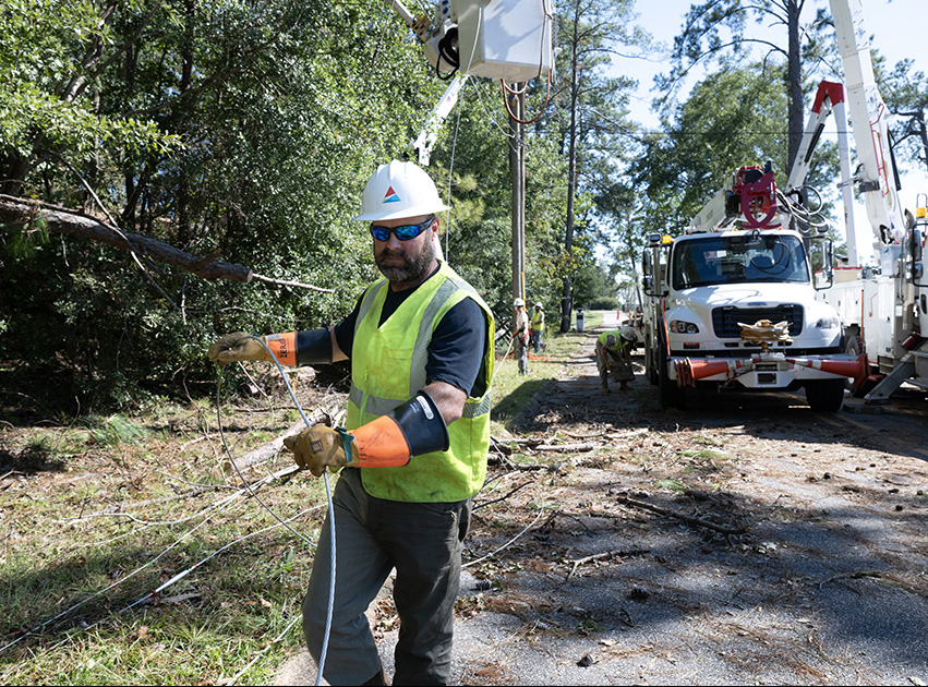 Restoring Service after Hurricane Isaias