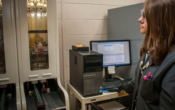 Petroleum Analyses Technician performing petroleum analysis