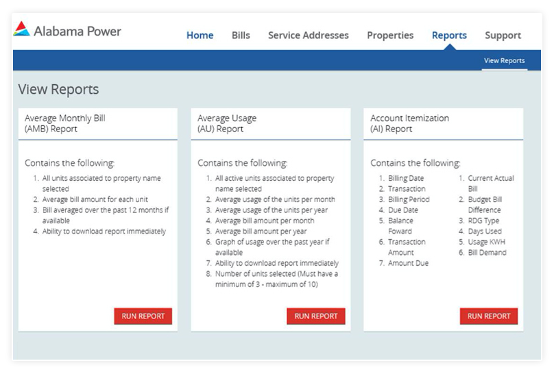 View Reports Dashboard