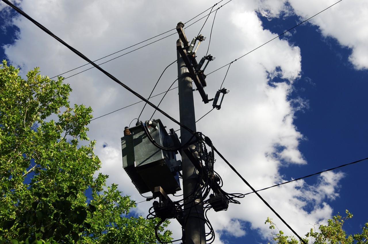 Power Line Pole