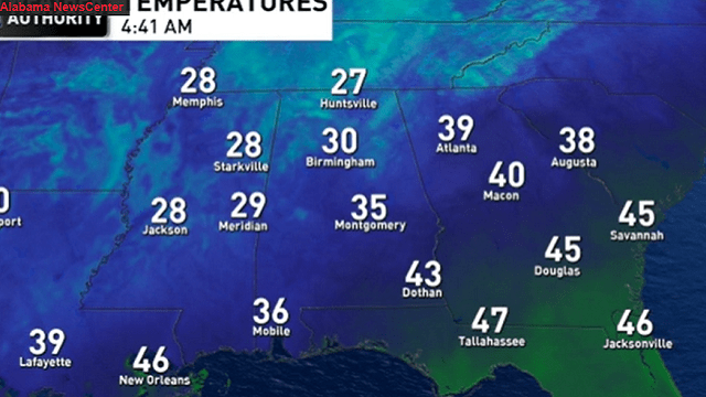 Expect a sun-filled sky today with a high in the mid to upper 50s.