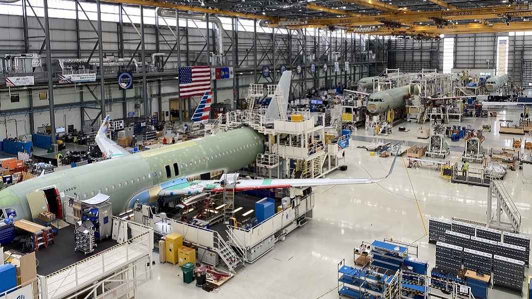A planned third assembly line will allow Airbus to produce more A320 aircraft.