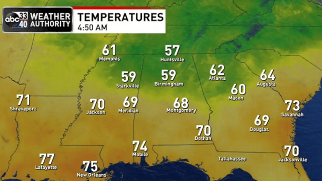 Generally dry weather continues through the rest of the week.