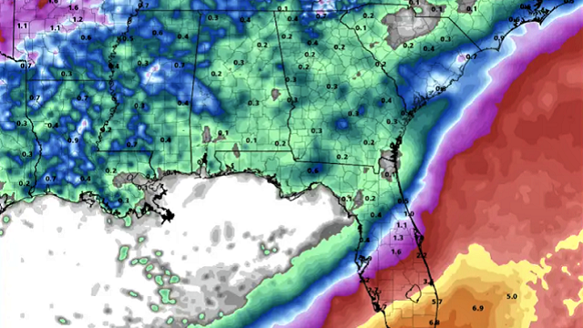 Hail and strong, gusty winds are possible in the northern half of Alabama Thursday.