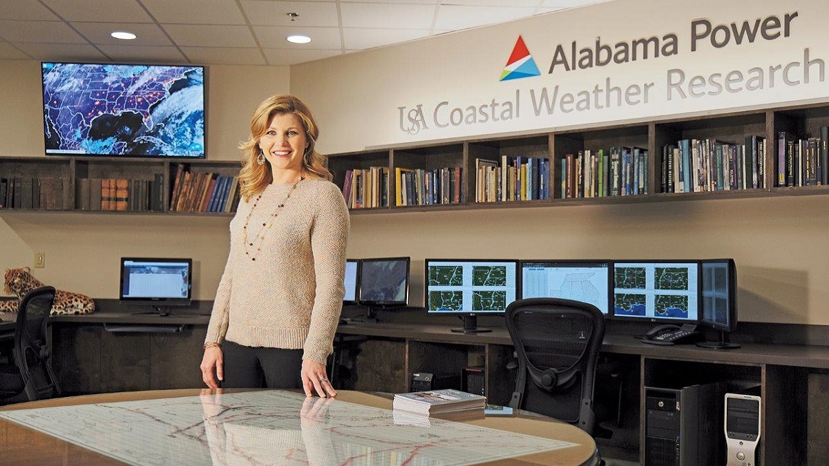 The center provides weather information to clients across the Gulf Coast.