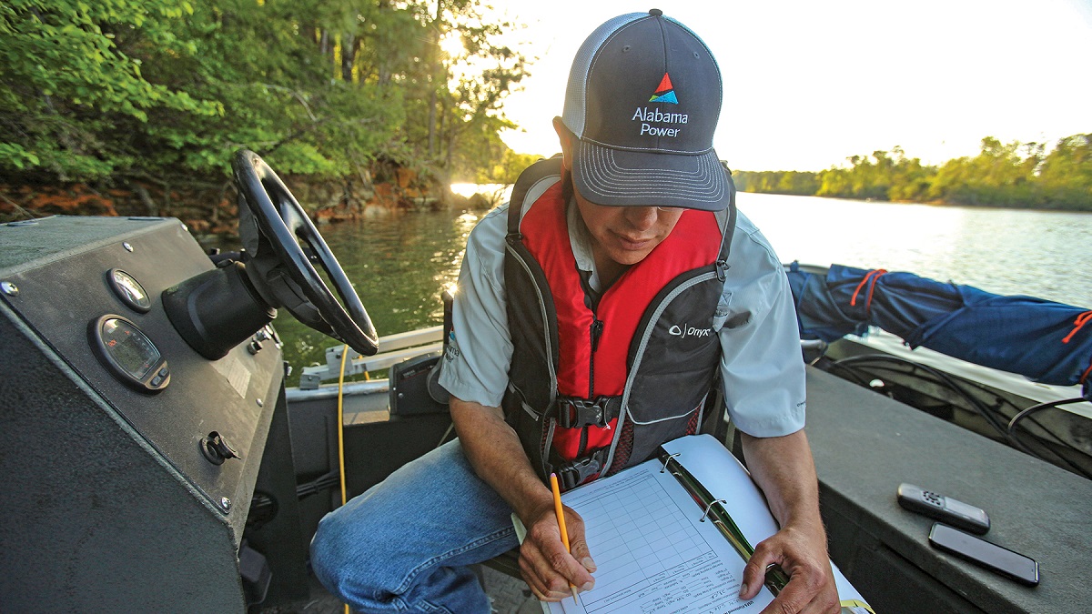 The Alabama Biologist of the Year works for Alabama Power aiding mussels, musk turtles, darters, trout and other wildlife.