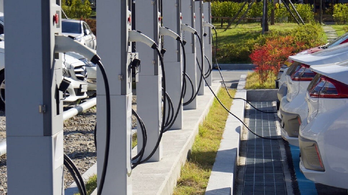 electric car charging station