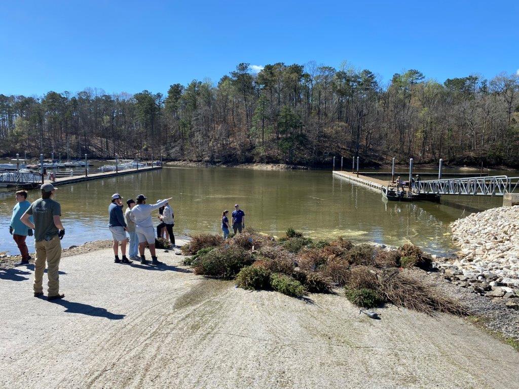 Alabama Power is collecting Christmas trees, in partnership with Hoover. The trees will be sunk in company reservoirs for fish habitat.