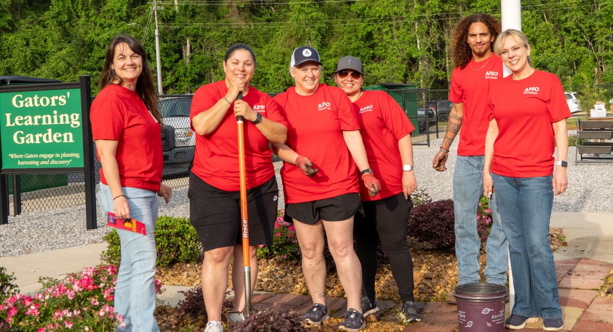 Lee Elementary School students are reaping the benefits of work by Plant Barry APSO volunteers in replanting the outdoor classroom, adding sustainability to learning.