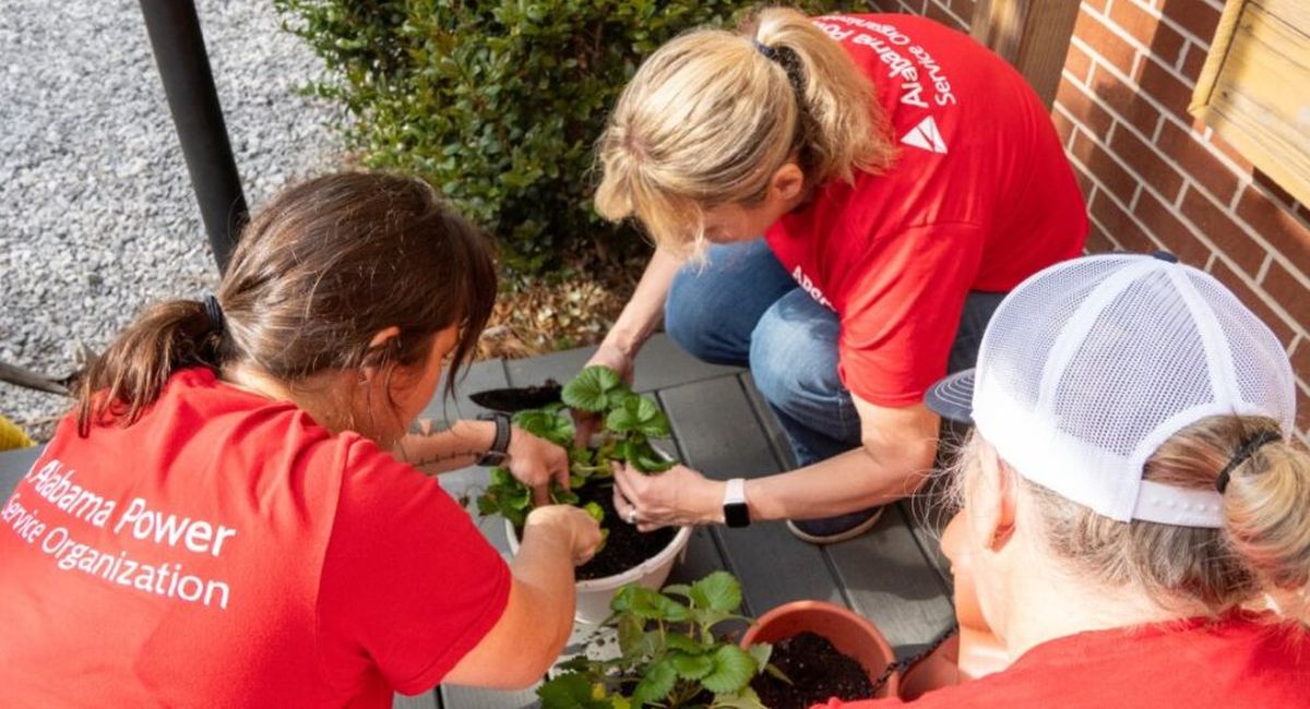 Alabama Power employees spent the month volunteering in projects to improve and beautify communities across the state.
