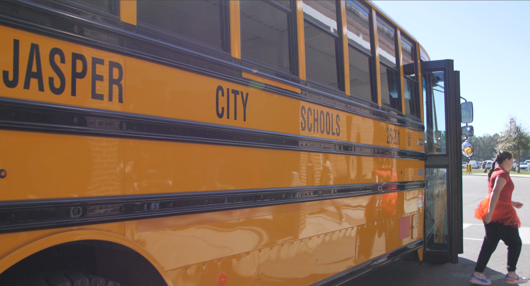 Jasper City Schools have added something big, yellow and green to its fleet with two electric school buses.