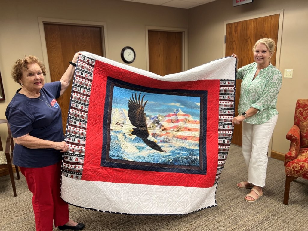 Alabama Power retirees work through Energizers and Quilts of Valor to provide quilts to veterans and active-duty service members.