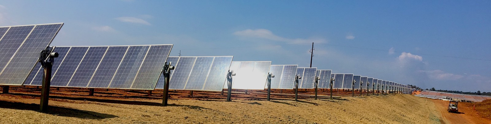 farm of solar panels