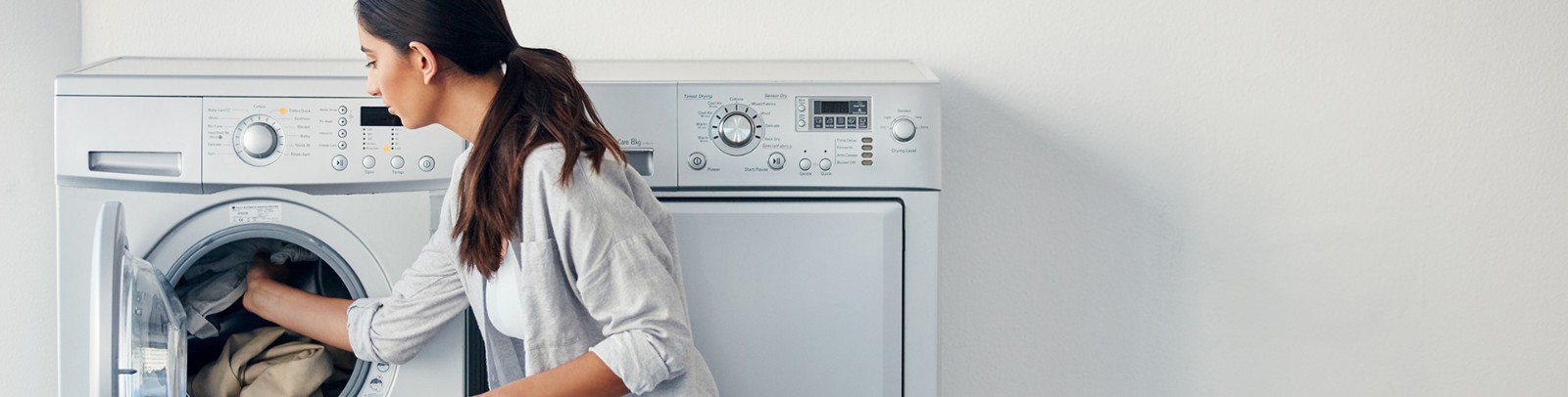 Woman doing laundry