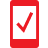 Icono de alerta de teléfono celular