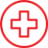 Icono de cruz de emergencia