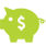 Piggy bank icon