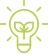 green light bulb icon
