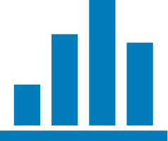 track power usage bar chart icon