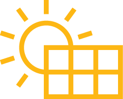 Solar energy icon