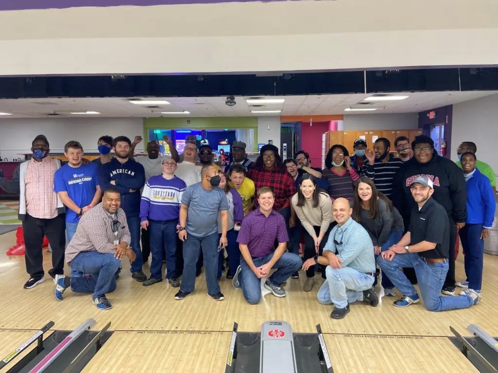 Roberson, with fellow Alabama Power Leadership Development Program members, at a volunteer event supporting the Exceptional Foundation, a nonprofit that serves people with special needs. (contributed)