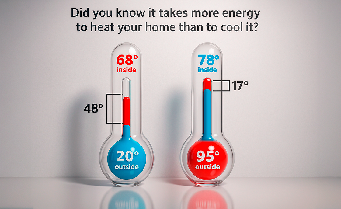 heat cool graphic